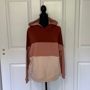 American Eagle hoodie, Ahh-mazingly Soft colorblock pullover size M